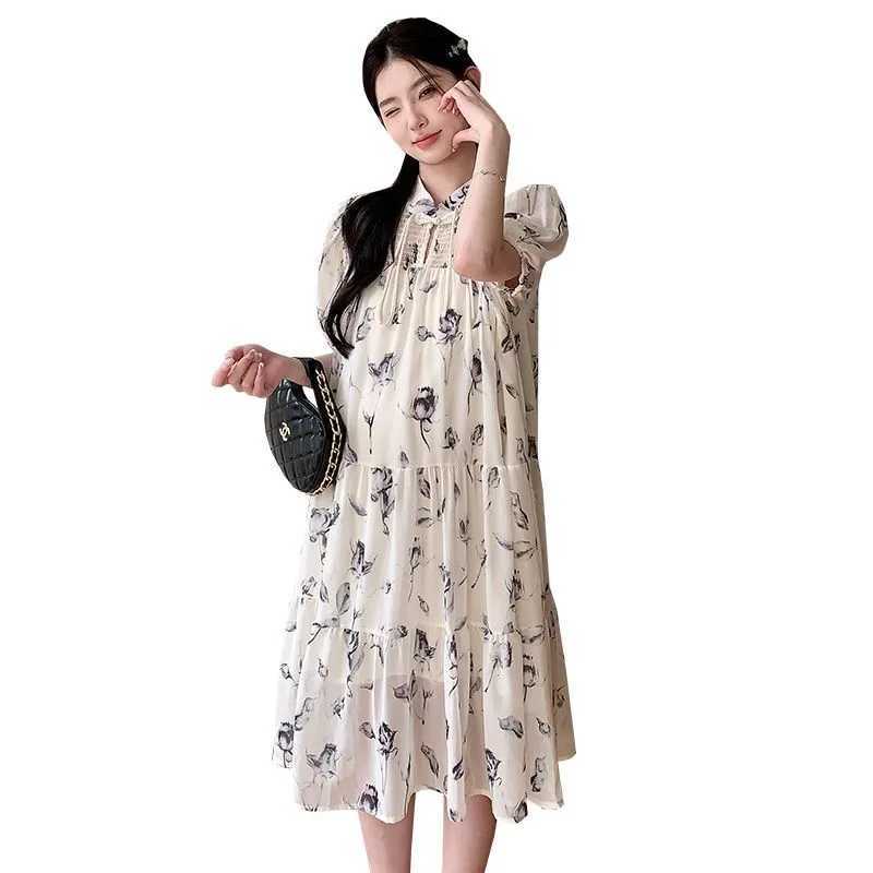 2025 Pregnant Womens Clothing Summer New maaternity Dress Summer Trendy Mid length Outward Loose Pregnant Womens Dress LH134T250311
