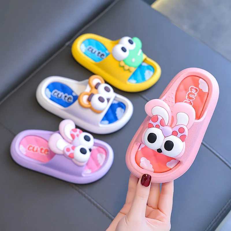 Summer childrens slippers indoor anti slip soft sole for boys and girls childrens parent-child baby beach slippersT250311