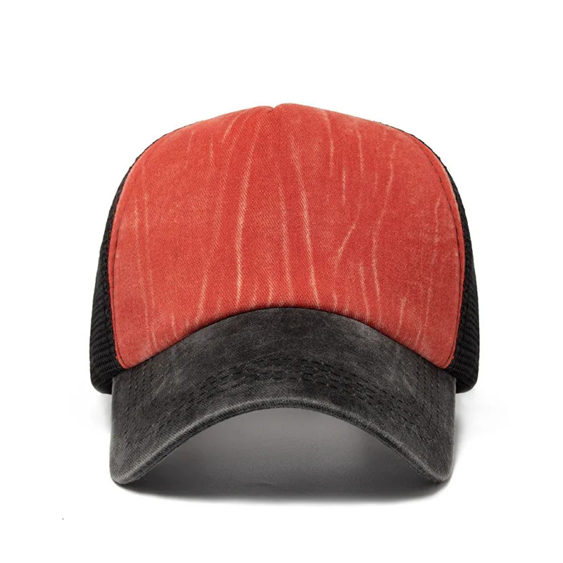 1 baseball cap mens summer breathable mesh sun hat unisex cotton buckle truck liner 250311