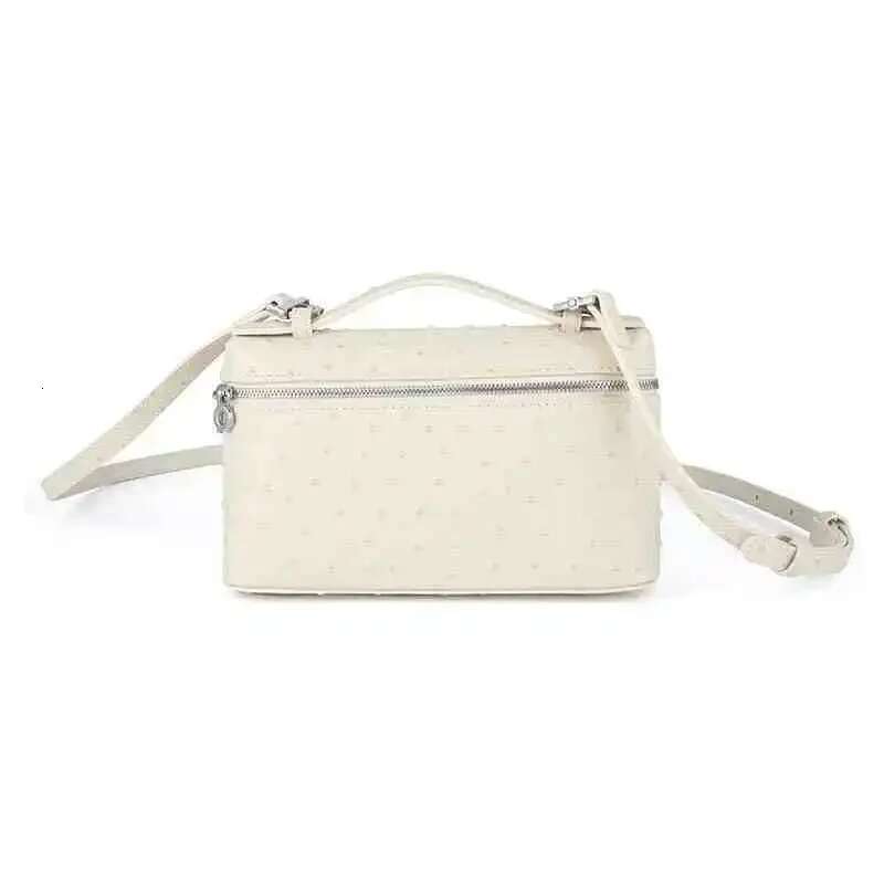 Fashion Brand Women Handbags 2024 Small Box Bucket Bag High Quality Ostrich PU Leather Single Shoulder Bags
