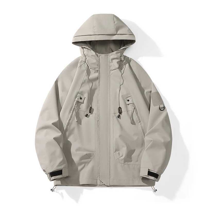 Men Women Rain Jacket Lightweight Waterproof Coat Hooded Mountain Windbreaker Outdoor Sport Hiking New Outerwear Casual RaincoatT250311