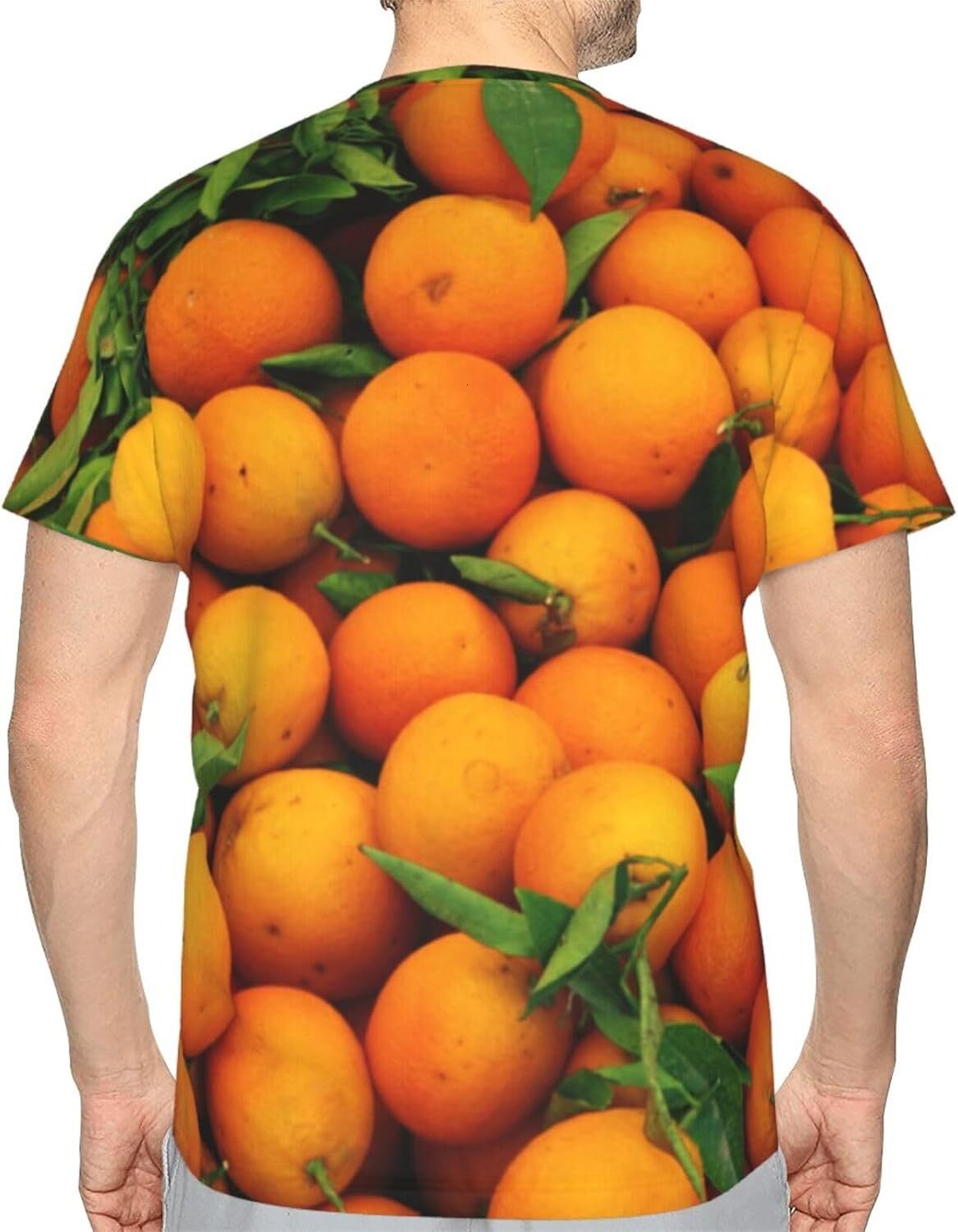 Mens T shirt 3D Tshirt Men Personalized Fruits Orange T-Shirt tee Casual tops summer clothes cool fashion