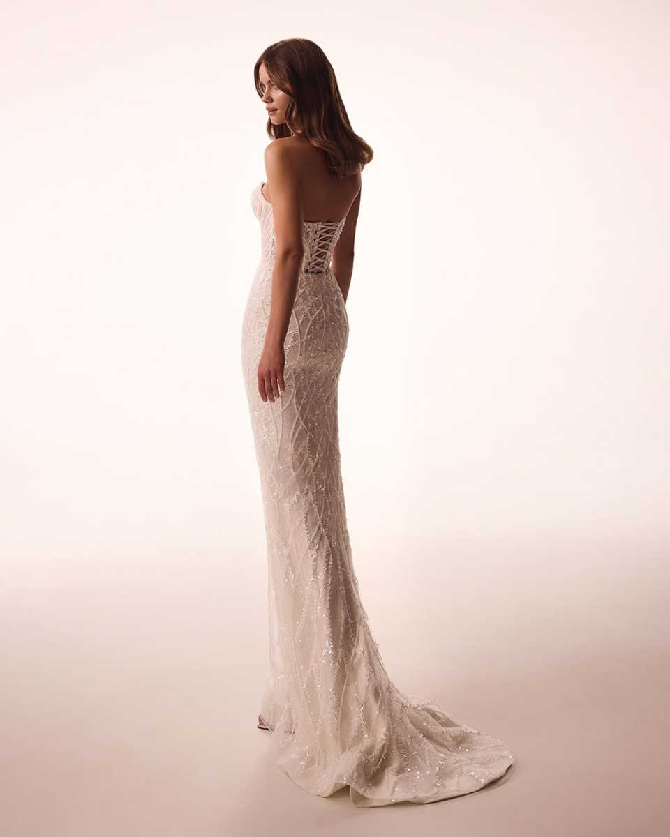 Elegant Mermaid Wedding Dress Sweetheart Neck Wrap Bridal Gowns Beaded Sequins Sweep Train Dresses Custom Made vestidos de novia