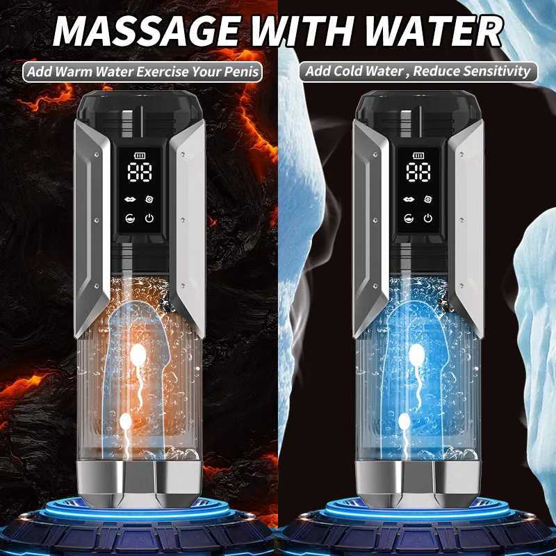 Automatic Male Masturbator Penis Pump Sucking Vibrating Thrusting Rotating 100% Waterproof Blowjob Adult Sex Toy Stroker For Men W250807