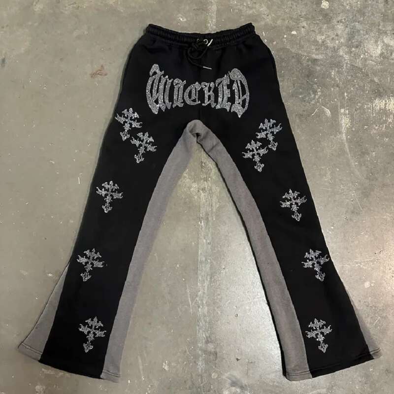 Y2k Men s Pants 2025 Fashion Designer Street Hip Hop Letter Printed Pattern Casual Loose Wide Leg Jogger Straight Tube Retro Pants Outdoor Sports Pant