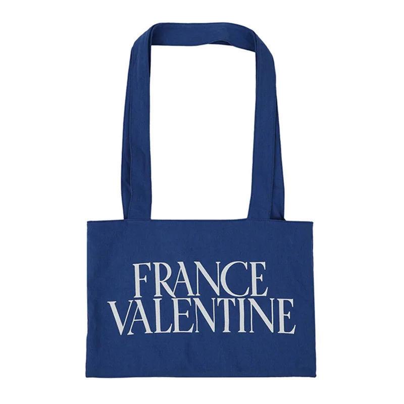 Female bags Canvas large capacity ins style Korean fashion casual tote bag versatile simple shoulder 250311