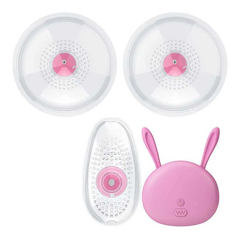 Wireless Remote Control Women Breast Pump Licking Masturbation Device Multiple Massages Enjoying Powerful Vibrator Adult Sex ToyXJ250311