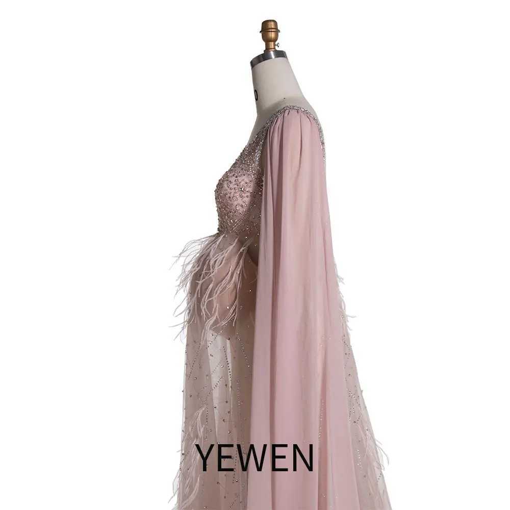 Handmade bead with oriental hair maternity photography dress long sleeved maternity photography dress YEWEN YW24073 X250224
