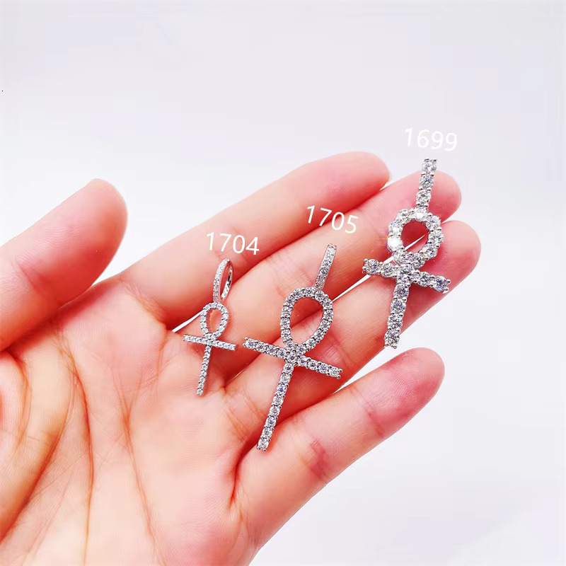 Pass Diamond Selector Jewelry S925 With Moissanite Jewelry S925 Cross Pendant