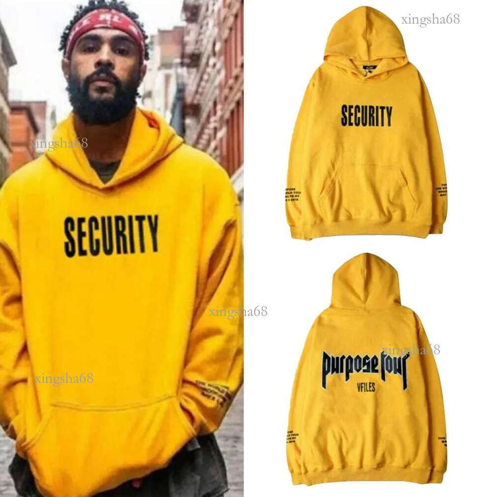 Autumn Men Thick Hoodie Sweatshirt Streetwear Hip Male Casual Tracksuit Long Sleeve Yellow Hooded Pullovers 2018