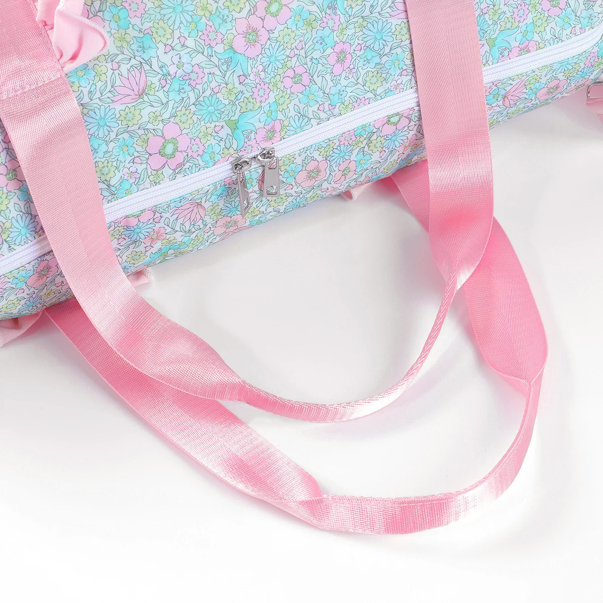 Floral Print Weekend Bag Lightweight CarryOn for Airplane Travel Customizable Medium Overnight 250311
