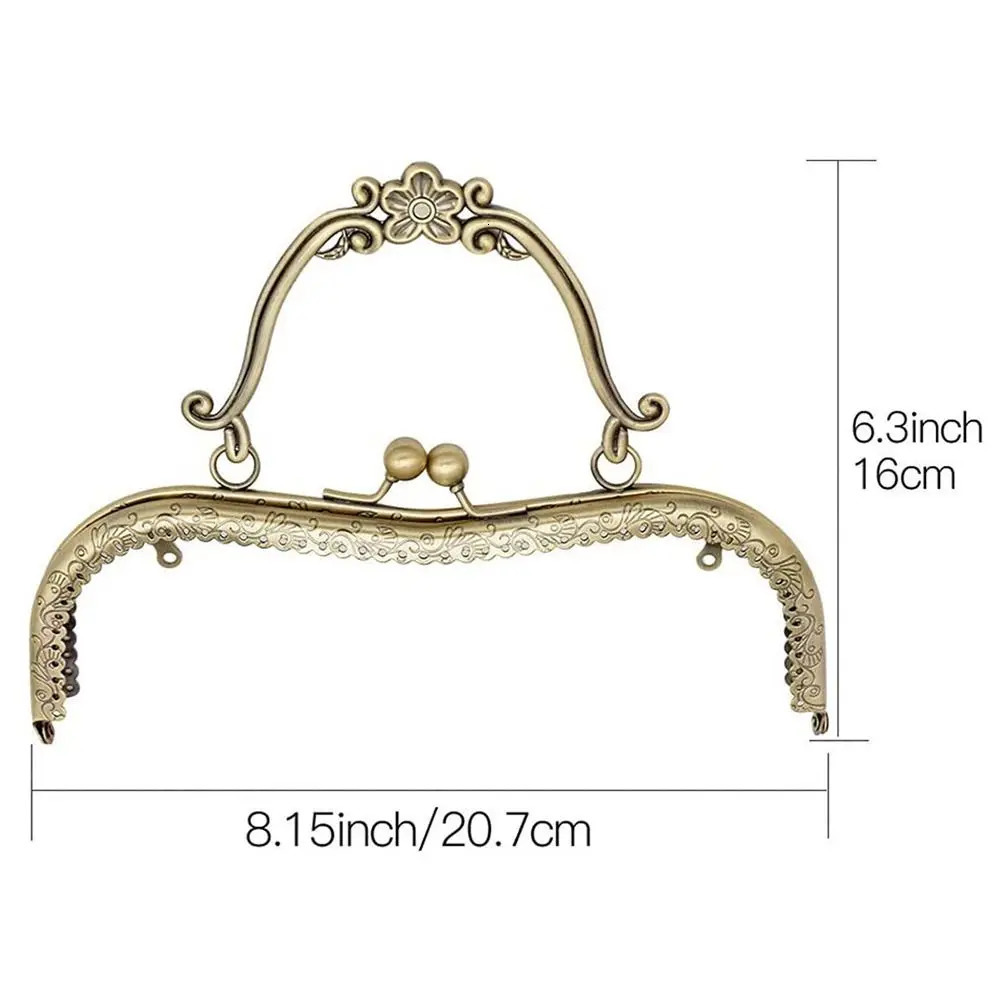 Purse Clasp Frame Bag Kiss Lock Metal for DIY Craft Making 250311
