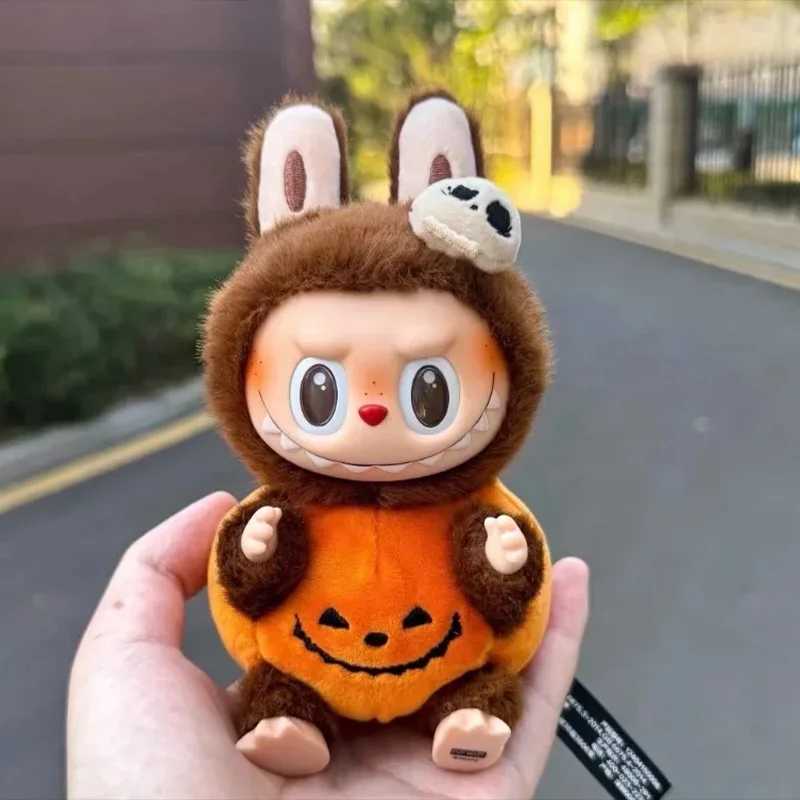 Labubu Pumpkin Monster Halloween Carnival Cute Cartoon Vinyl Doll Desktop Decoration Toy Gift Figures Decorative BirthdayPresentC250310