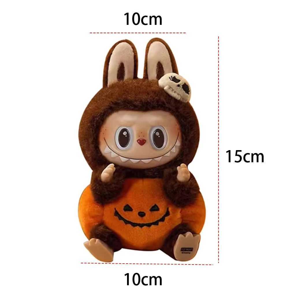 Labubu Pumpkin Monster Halloween Carnival Cute Cartoon Vinyl Doll Desktop Decoration Toy Gift Figures Decorative BirthdayPresentC250310