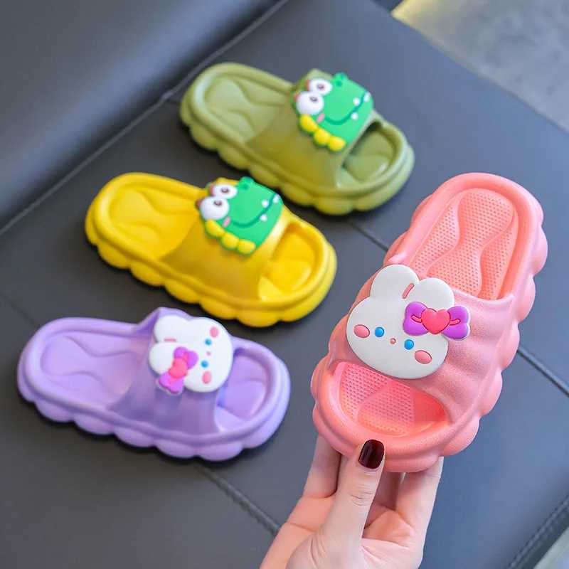 Summer Childrens Sandals Mens and Womens Indoor Non-slip Soft-soled Home Childrens SandalsT250311