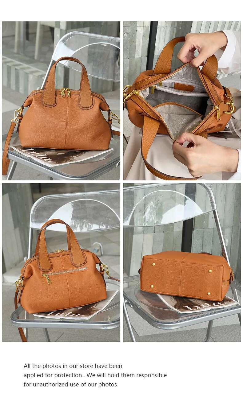 2025 New Arrival Women's Premium Leather Tote Bag - Oversized Convertible Shoulder Purse With Stylish Commuter Design
