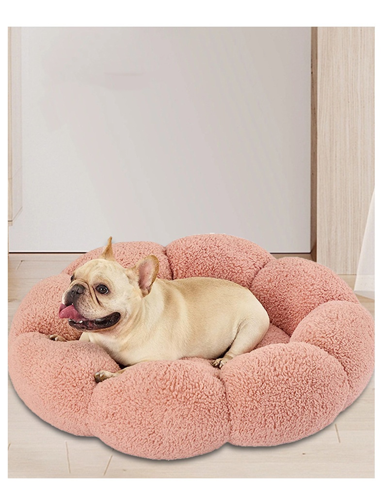 Cat Nest Winter Warm Mat Cat Bed Kitten House Semi Enclosed Dog Nest Four Seasons General Pet Supplies