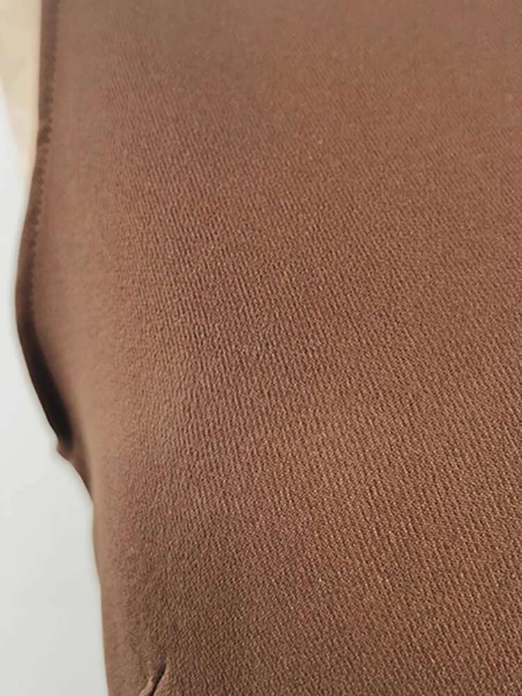 DEAT Fashion Women's Dress Metal Button Skew Collar Sleeveless Solid Color High Waist Elegant Mini Female Dresses 2024 New 395