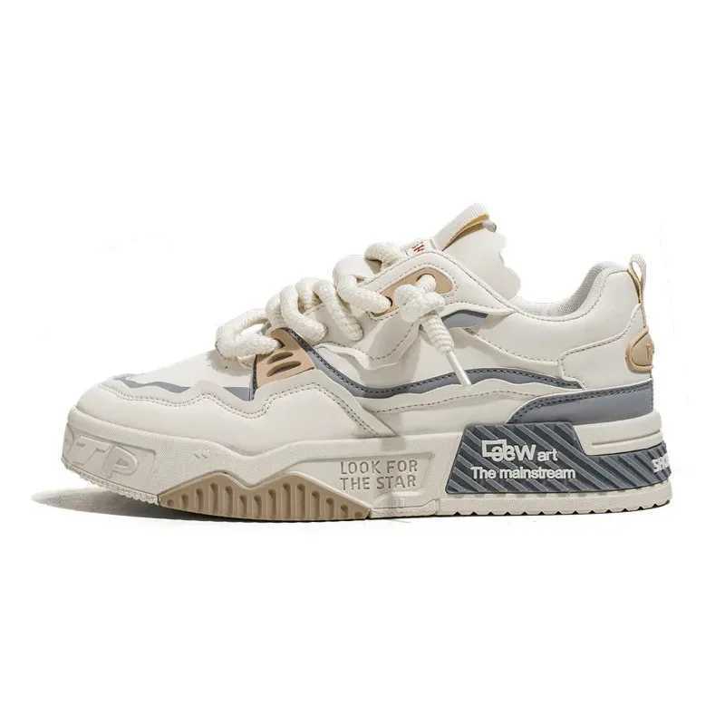 Large Size 46 Mens Sports Shoes 2024 New Sneakers Shoes Mens Thick So Raised Ather Skateboard Shoes Running Shoes W250311