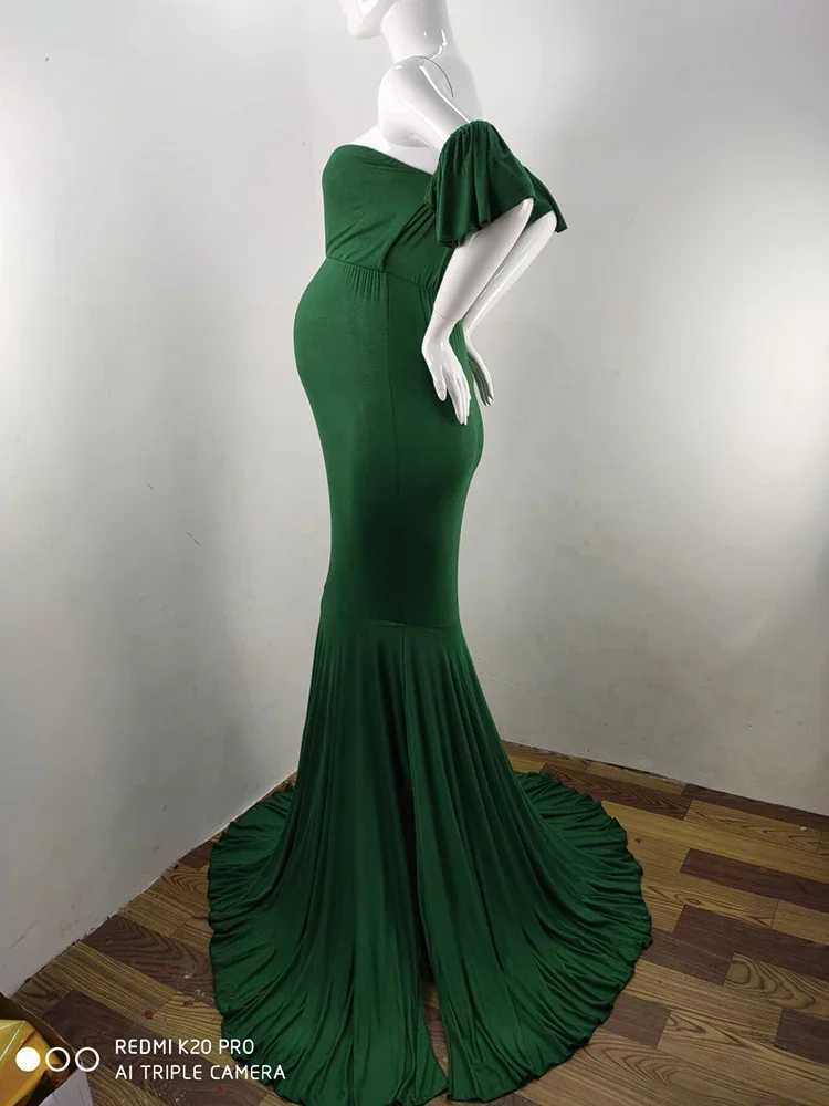 Maternitys Short Sleeve Dresses Sexy V Neck Gown Maxi Long Photography for Pregnant Women Pregnancy Photo Shoot X250224