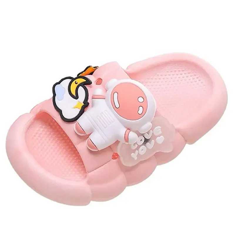 Soft Sole Baby Slippers Cute Cartoon Design Kids Home Sandals for Boys and GirlsT250311