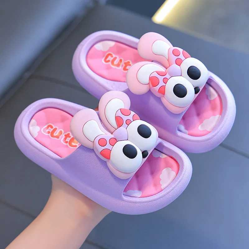 Summer childrens slippers indoor anti slip soft sole for boys and girls childrens parent-child baby beach slippersT250311