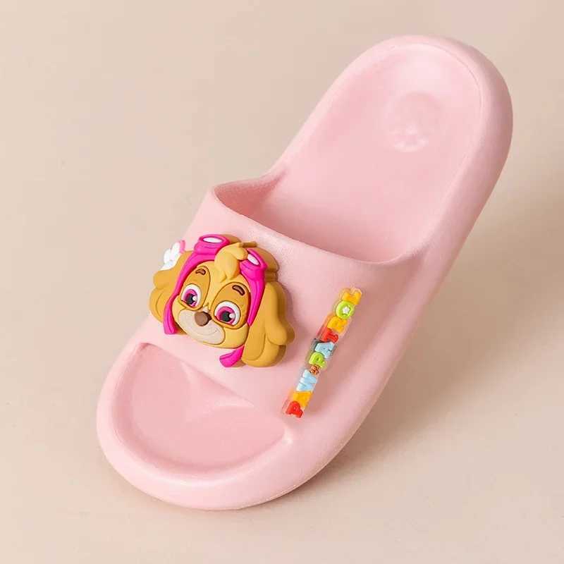 PAW PATROKids Cartoon Dog Hole Shoes Baby Indoor and Outdoor Sandals Boys Girls Home Heel Wrap Non-Slip Wear-Resistant SlippersT250311