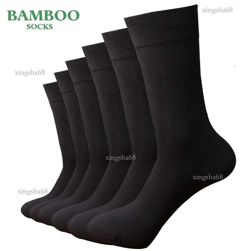 Matchup Men Bamboo Grey Socks Breathable Antibacterial Man Business Dress 6 Pairslot 24