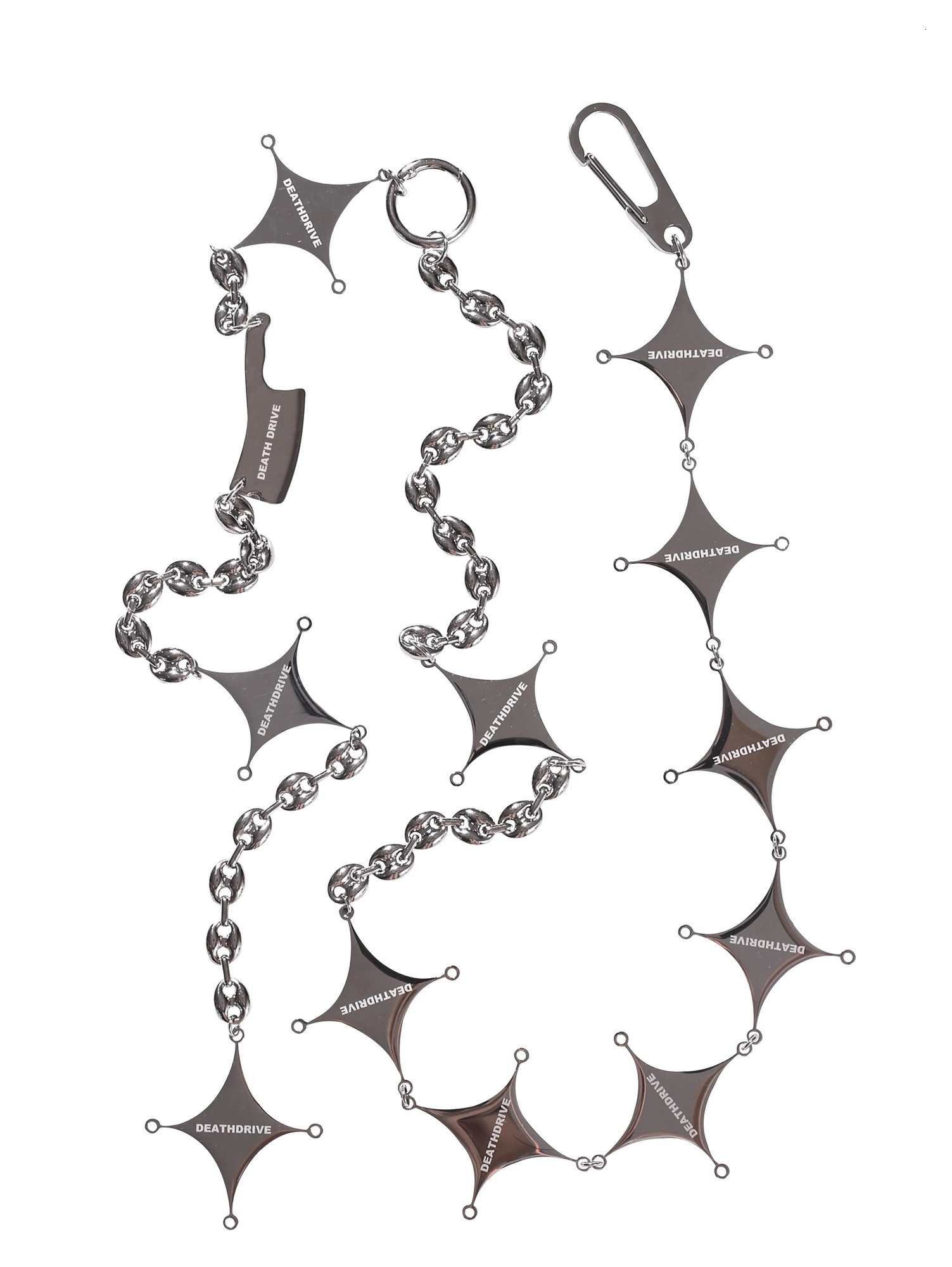 Retro Style Starlight Mens Pants Chain Multi-function Silvery Metal Ones Waist y2k Key Chain Hip Hop Punk Accessories 250303