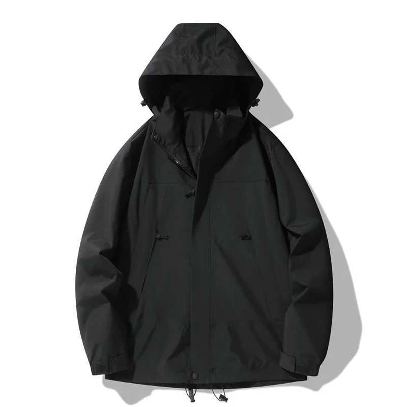 Outdoor Mens Sports Jackets Casual Waterproof Coat Windproof Hooded Jackets Lightweight Woman Man Outdoor Climbing OutwearT250311