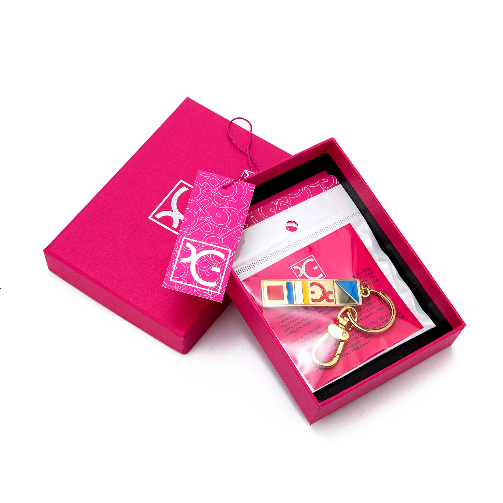 PG Mature Style Keychain Multifunctional Exquisite Gift Box Packaging Luggage Accessories Fashionable 250311