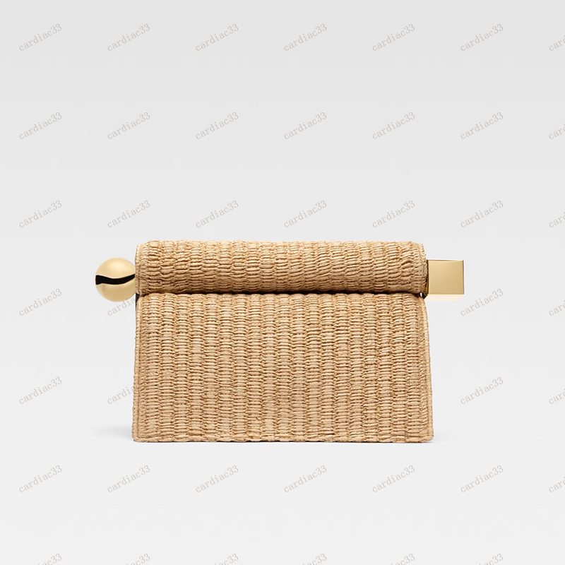 Beach Straw Weaving Designer Ladies Bag Large Capacity Clutch Women's Simple Sculpture Fashion Shoulder Crossbody Soft Bag