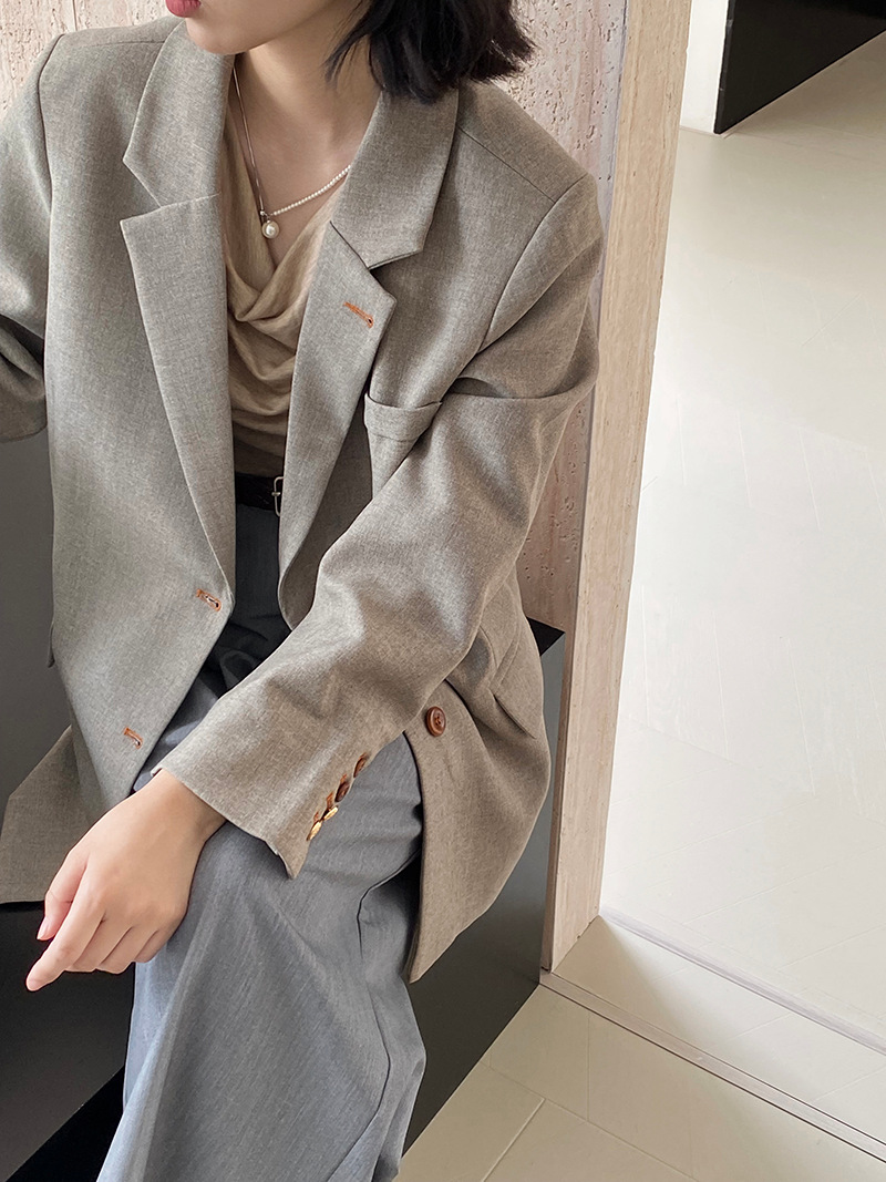 X30Trendy Black Korean Style Jacket - Comfortable Commute and Leisure Wear
