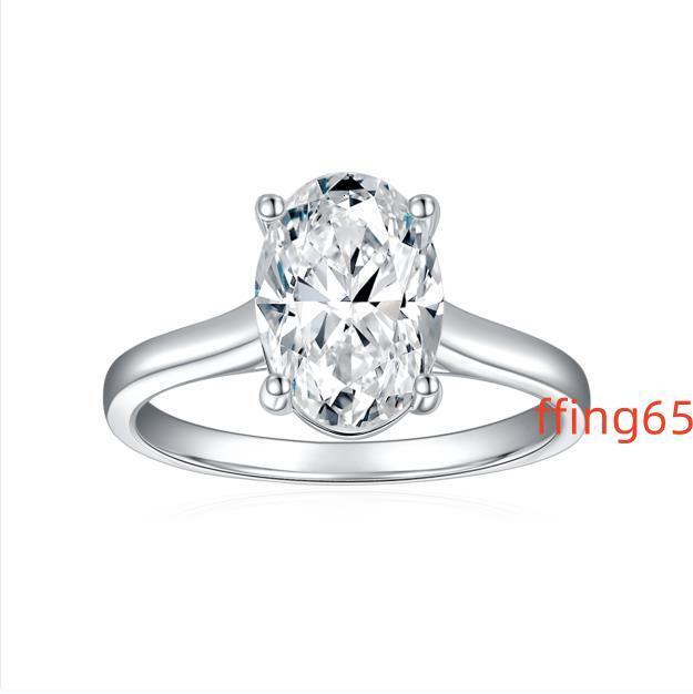 Oval Moissanite Ring GRA Certificate Wholesale 2.5 CT Loose Moissanite Jewelry Oval Moissanite Rings