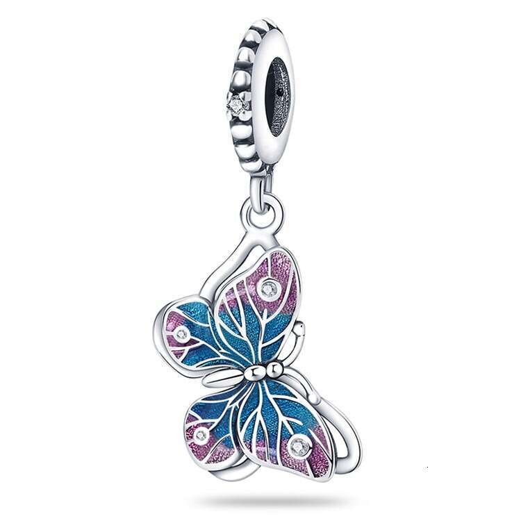 Hot selling 925 Sterling silver butterfly dragonfly bee owl Charms pendant beads Fit 925 Sterling Silver bracelet necklace DIY jewelry accessories for
