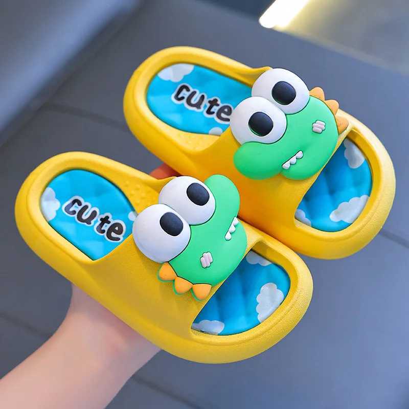 Summer childrens slippers indoor anti slip soft sole for boys and girls childrens parent-child baby beach slippersT250311