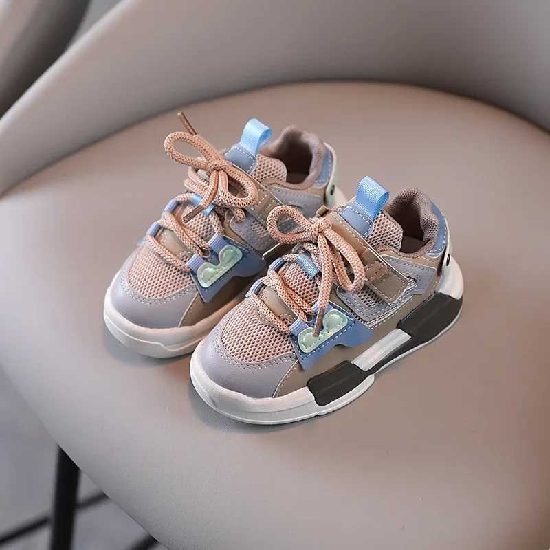 Spring Children Girl Pink Shoes Autumn Mesh Breathable Kids Sneakers for 5-18 Yrs Boy Lightweight Running Shoe Walking SoftXJ250311