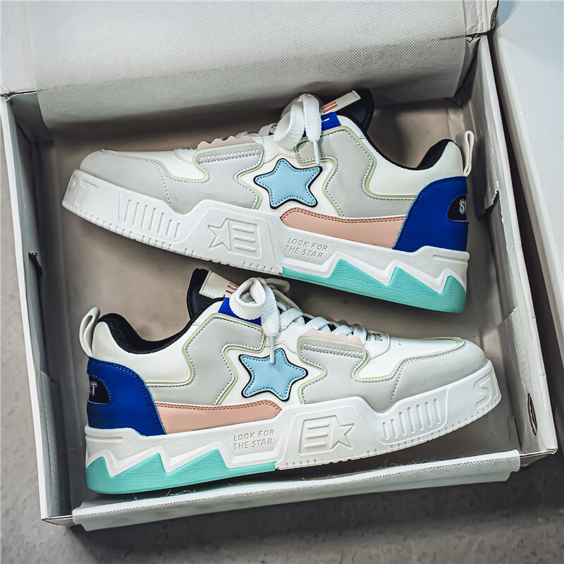 Men's Sports Shoes 2025 Designer's New Breathable Sports Casual Board Shoes, Star Trend Versatile Youth Niche Design Fashion Shoes