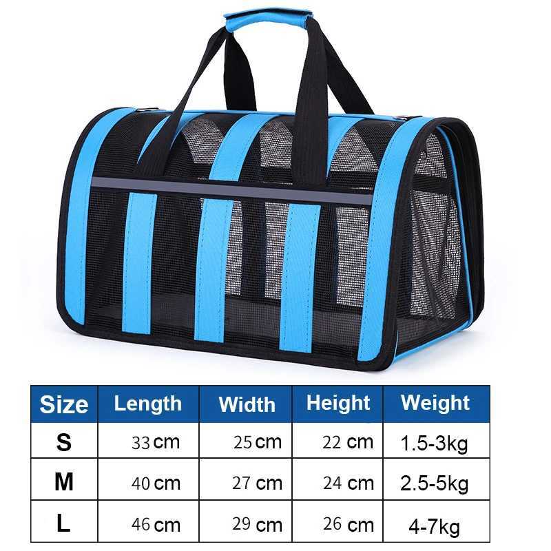 Pet Dog Cat Carrier Bag Portable Mesh Breathable Cat Bags Outdoor Travel Outgoing Transport Bag for Cats Small Dog Pet Handbag 250205