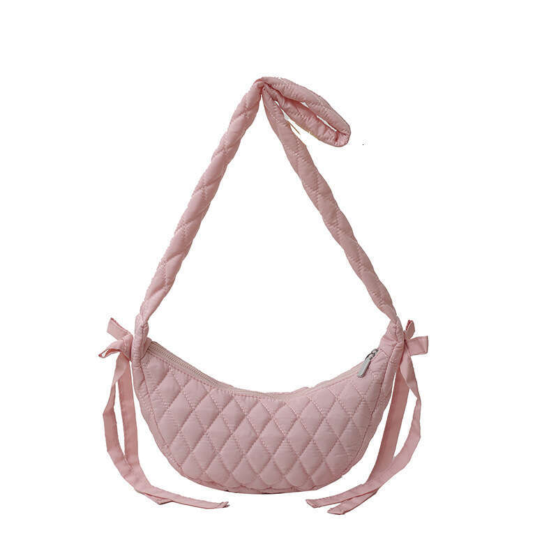 Wholesale New Korean Version Gge Embroidery Thread Dumpg Casual One Shoulder Crossbody Half Moon Bag, Fashionable Women's Bag B2