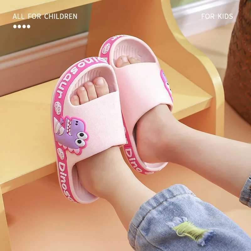 Children Slippers Kids Summer Cartoon Beach Shoes Boys Girls Baby Soft Sole Non-SlipT250312