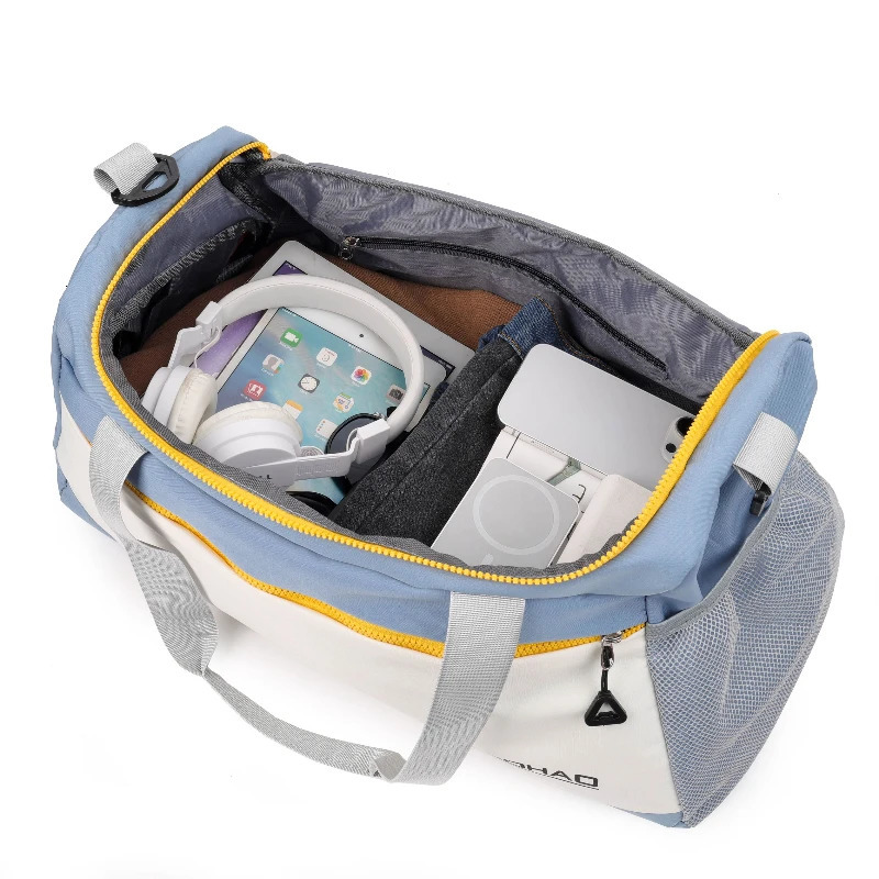 Large Capacity Waterproof Travel Bag Fashionable Womens Duffle with Luggage Strap n Sports Shoes Compartment 250311