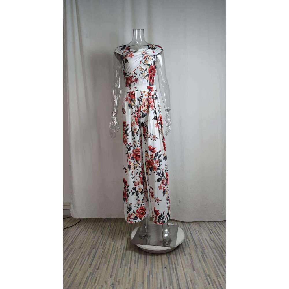 Women's Printed Pants, Sexy High Waisted Commuting Jumpsuit, Welcome To Sample And Label KLMY