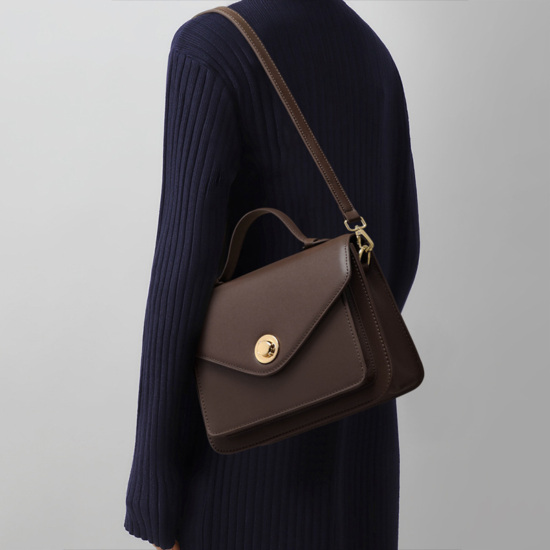 Stylish Fashionable Leather Commuter Bag Multi-functional Shoulder Handbag for Ladies