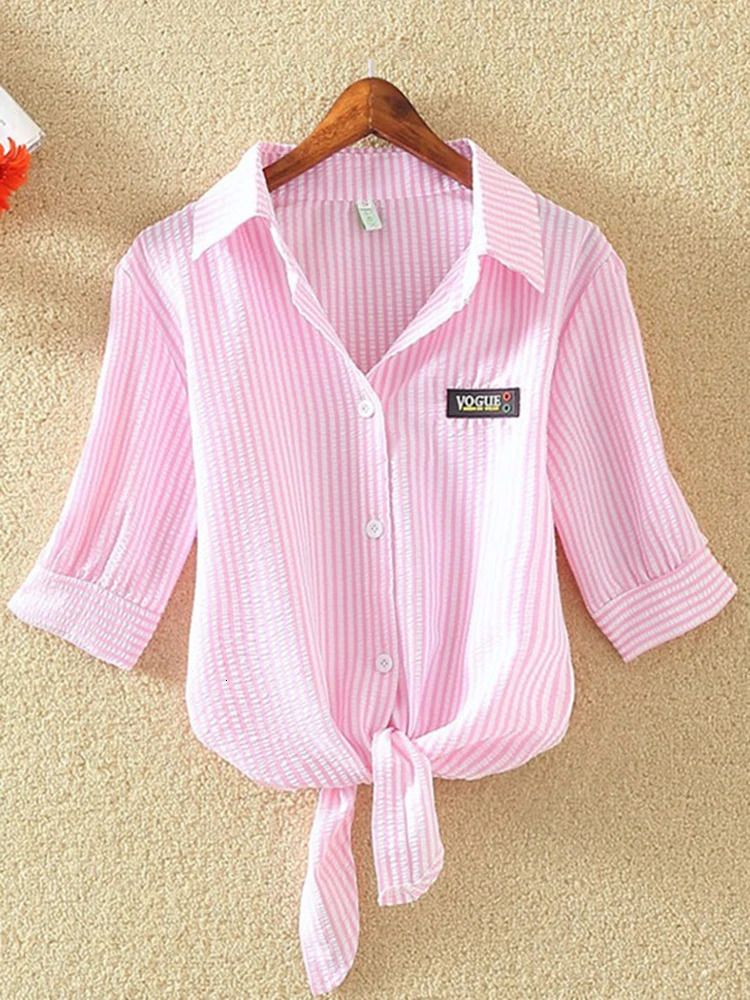 Womens Tops Fashion Women Summer Chiffon Blouse Short Sleeve Casual Shirt White Clothing Blouses 250311