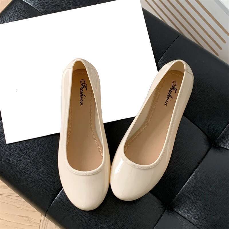 PVC Women's Summer Outer Wear New Fashion Solid Color Single Shoes Casual Flat Low Top Female Sandals