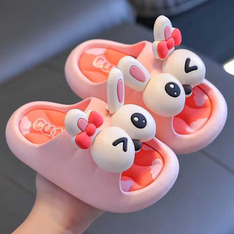 Summer Childrens Sandals and Slippers for Boys and Girls Baby Non-Slip Soft Bottom Indoor Bath Parent-Child Children SandalsT250311