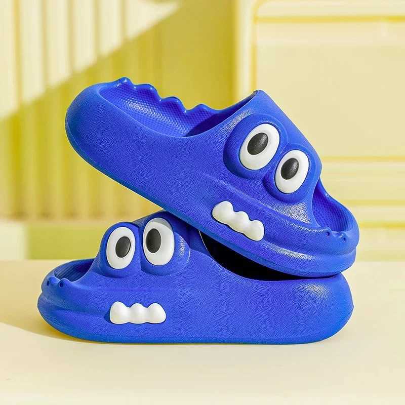Children Home Shoes Cartoon Pattern Slippers Boys Girls Soft Comfortable Slip-on Shoes Lightweight Indoor Kids Toddler FootwearT250311