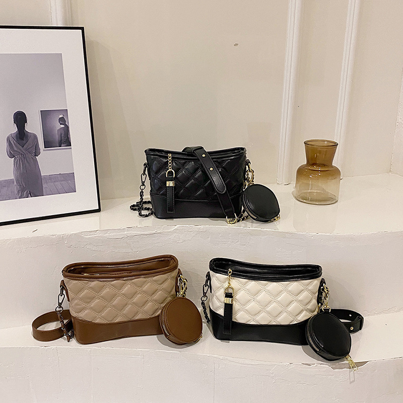 Lingge Embroidery Thread Women's Summer 2025 New Texture Chain Slant Fashion Designer Shoulder Bag