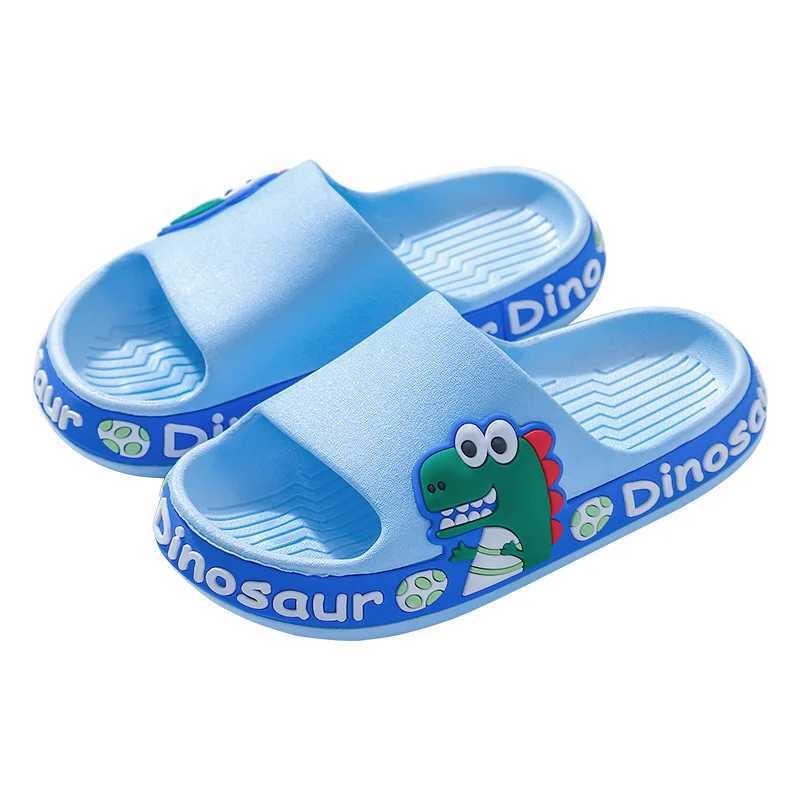 New summer children slippers Kids shoes Cartoon dinosaur slippers Soft soled anti-skid sandals kids shoes zapatos nia chaussonT250311